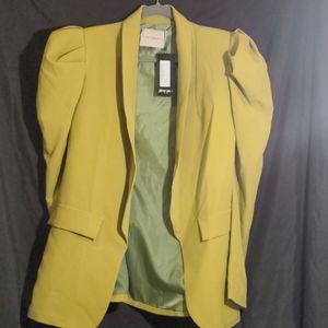 Puff sleeve blazer
